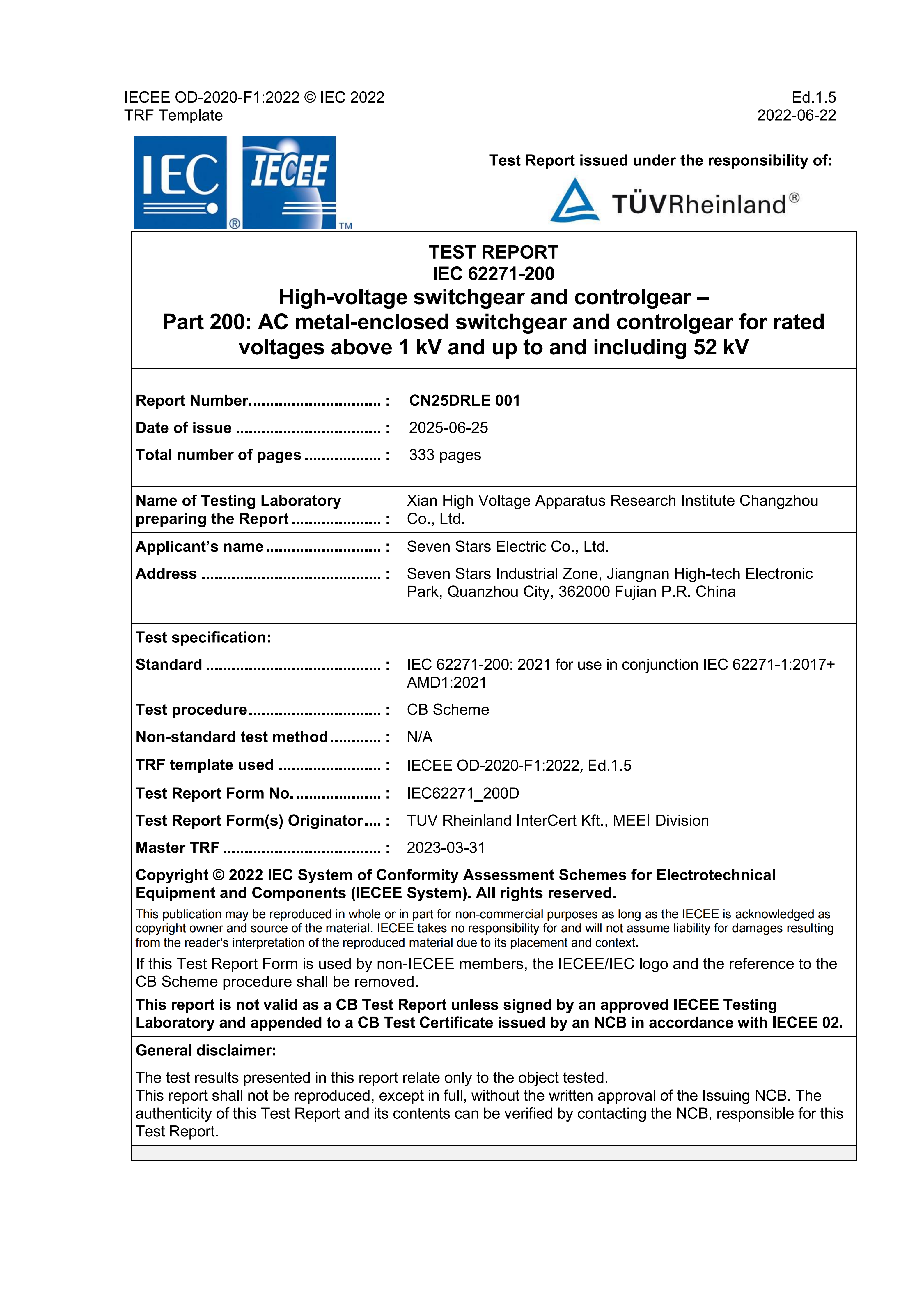 CN25DRLE 001-002-003_CB Test report Combination_01